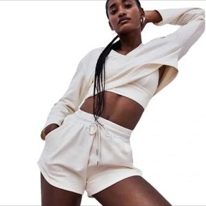 NWT For Love & Lemons Morgan Cream High Waisted Shorts